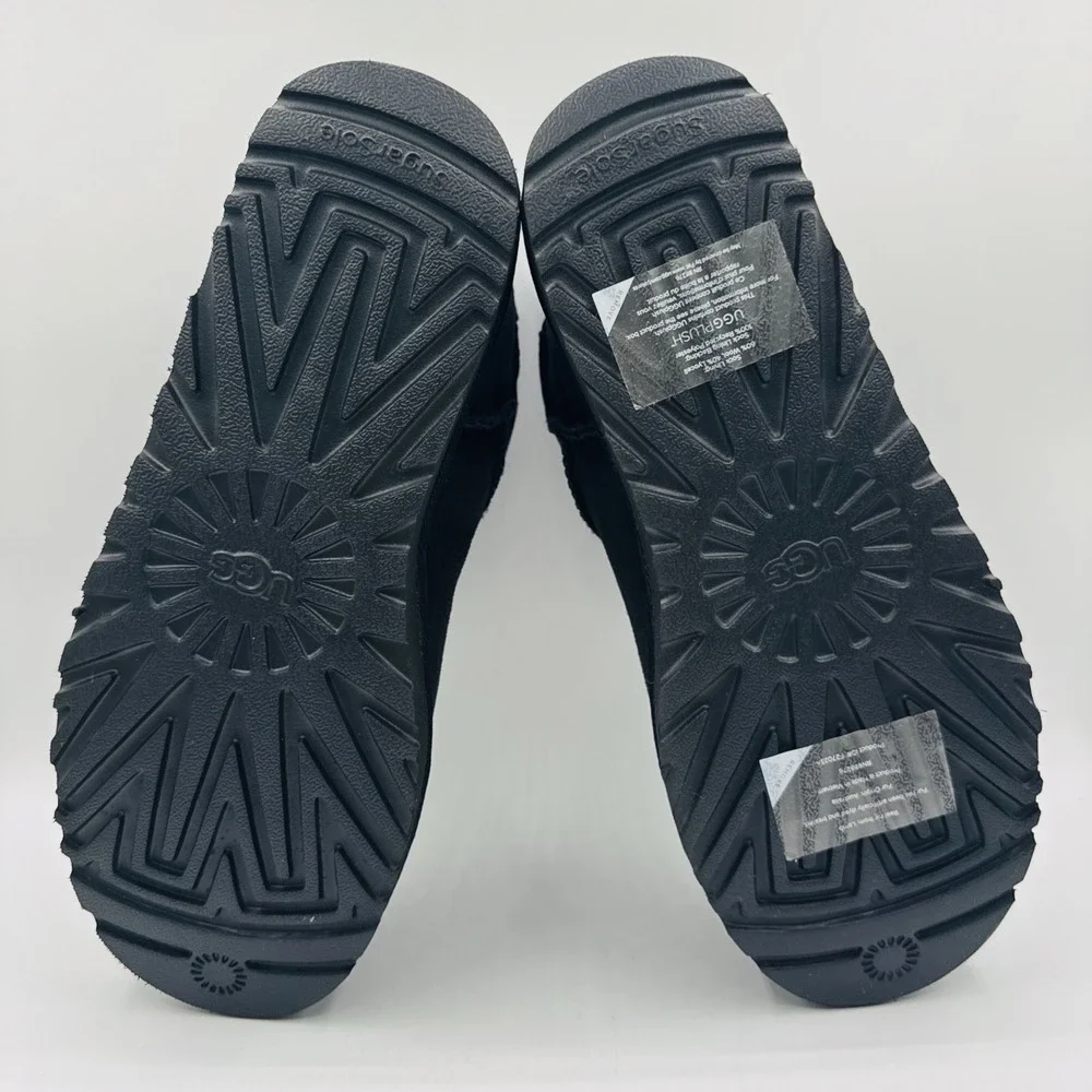 UGG Ultra Mini Boots Women's Size 12‎ Black Suede Water Repellant